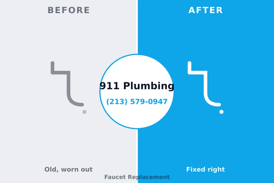 Before and after: plumbing repair Parsons, TN